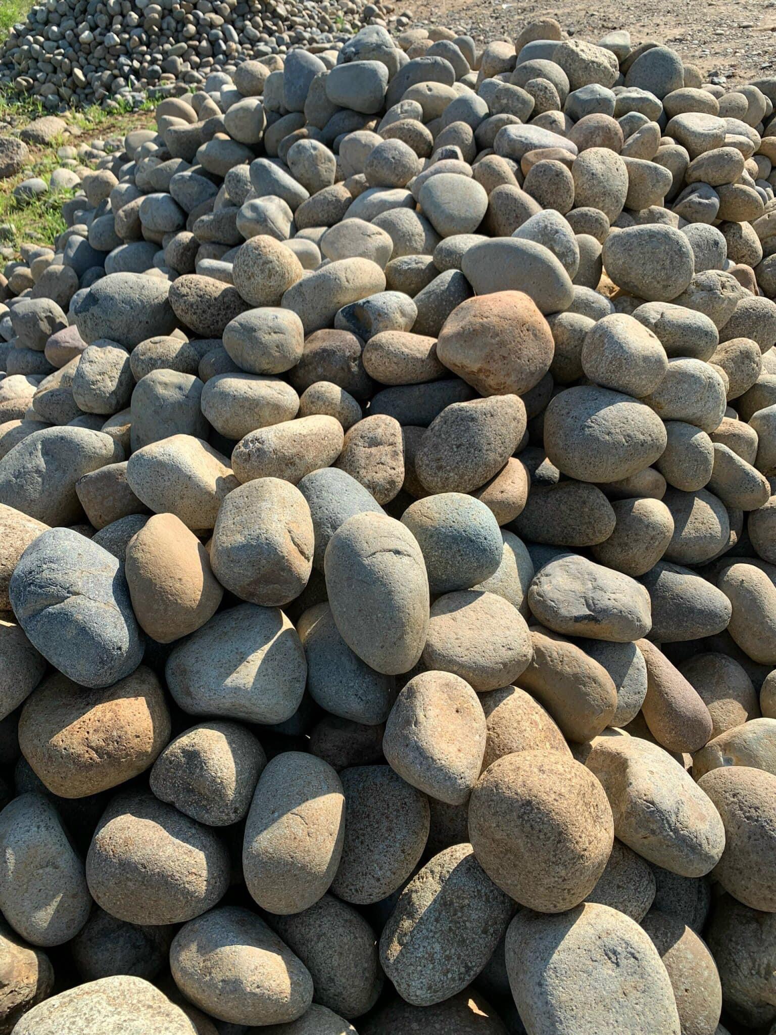 Đá cuội suối sỉ lẻ số lượng không giới hạn, với đủ kích thước cho khách lựa chọn